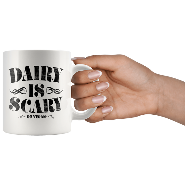 Dairy Is Scary Mug - Go Vegan Revolution