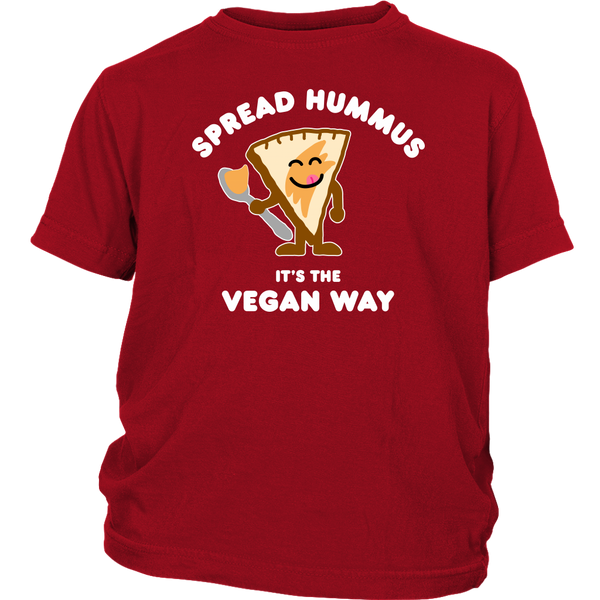 Spread Hummus It's The Vegan Way Shirt (Kids) - Go Vegan Revolution