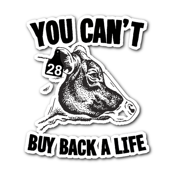 Stickers - Can't Buy Back A Life - Sticker