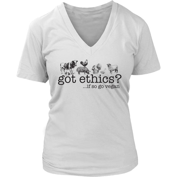 T-shirt - Got Ethics? - V-Neck Shirt