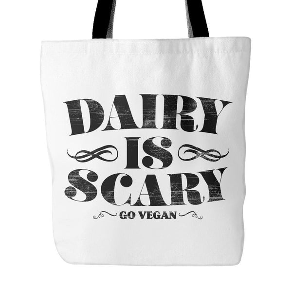 Tote Bags - Dairy Is Scary - Tote Bag