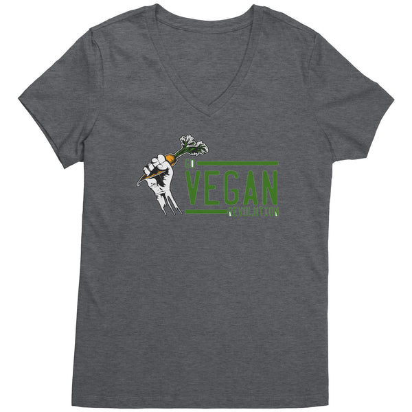 Go Vegan Revolution - V-Neck (Womens)