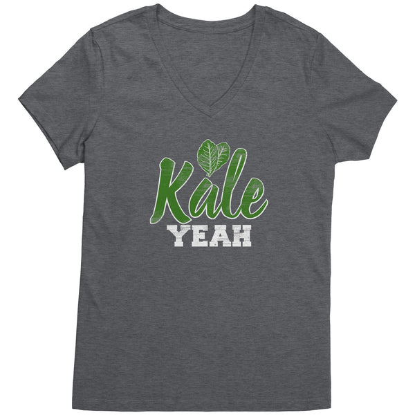 Kale Yeah V-Neck Shirt (Womens)