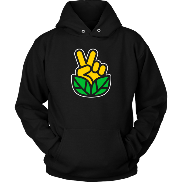 Go Vegan Revolution Yellow Logo Hoodie (Unisex) - Go Vegan Revolution