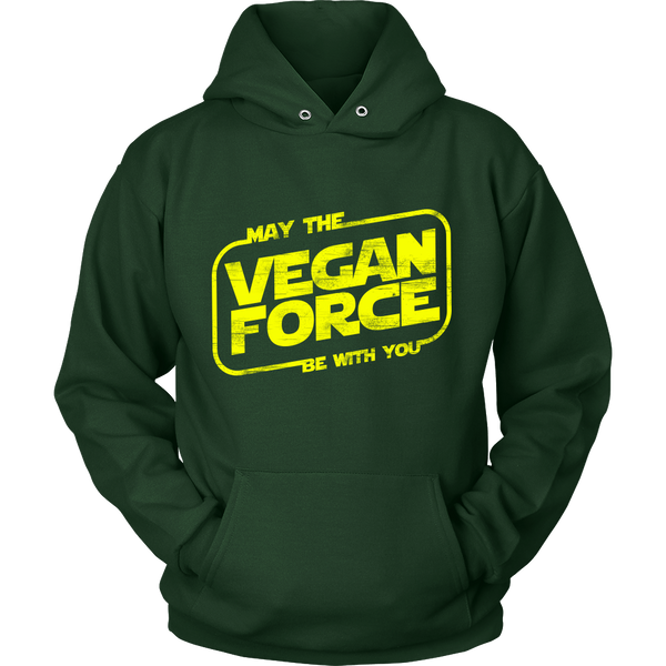 May The Vegan Force Be With You Hoodie (Unisex) - Go Vegan Revolution
