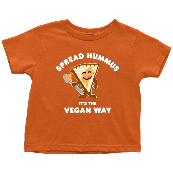 Spread Hummus It's The Vegan Way Shirt (Toddler) - Go Vegan Revolution