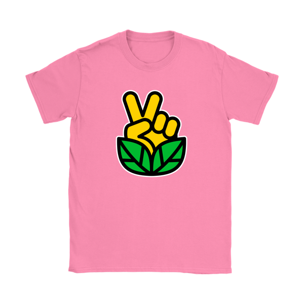 Go Vegan Revolution Yellow Logo Shirt (Womens) - Go Vegan Revolution