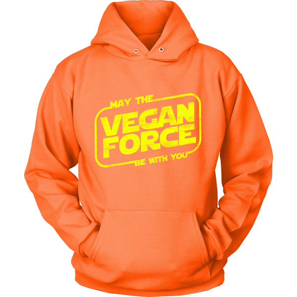 May The Vegan Force Be With You Hoodie (Unisex) - Go Vegan Revolution