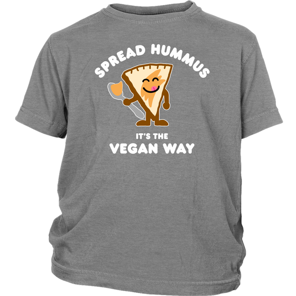 Spread Hummus It's The Vegan Way Shirt (Kids) - Go Vegan Revolution