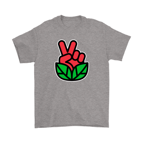 Go Vegan Revolution Red Logo Shirt (Mens) - Go Vegan Revolution