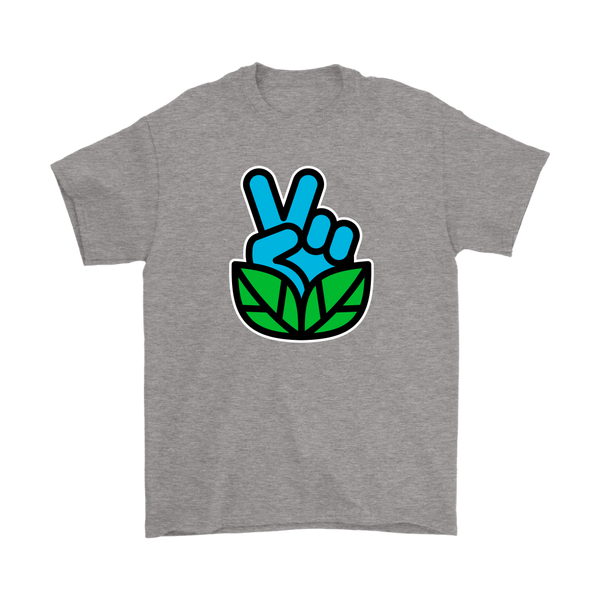 Go Vegan Revolution Blue Logo Shirt (Mens) - Go Vegan Revolution