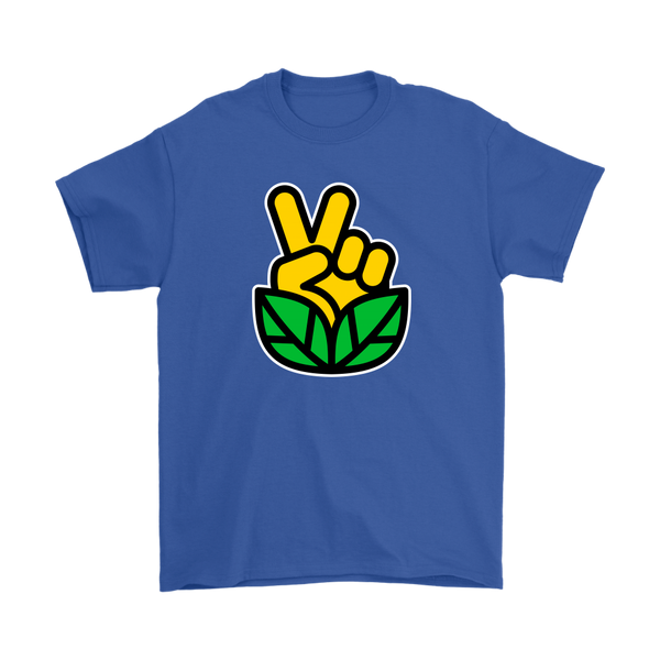 Go Vegan Revolution Yellow Logo Shirt (Mens) - Go Vegan Revolution