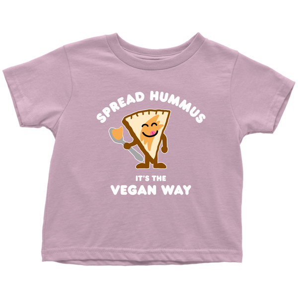 Spread Hummus It's The Vegan Way Shirt (Toddler) - Go Vegan Revolution