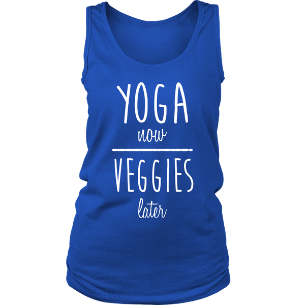 Yoga Now, Veggies Later Tank Top (Womens)