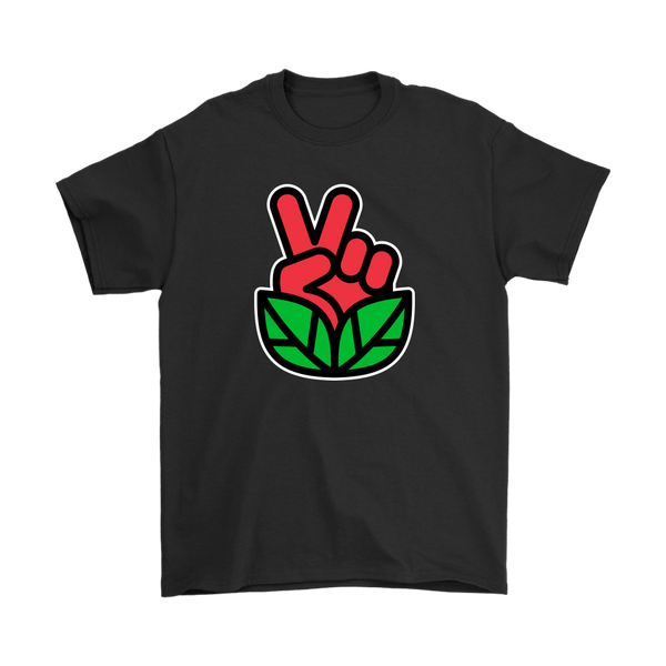 Go Vegan Revolution Red Logo Shirt (Mens) - Go Vegan Revolution