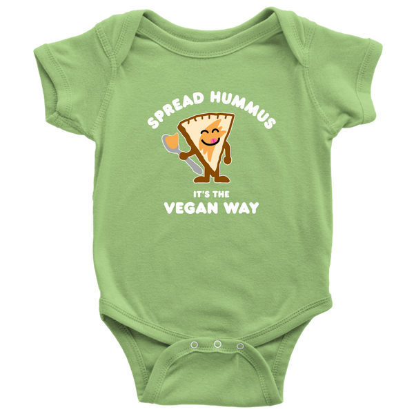 Spread Hummus It's The Vegan Way Onesie - Go Vegan Revolution