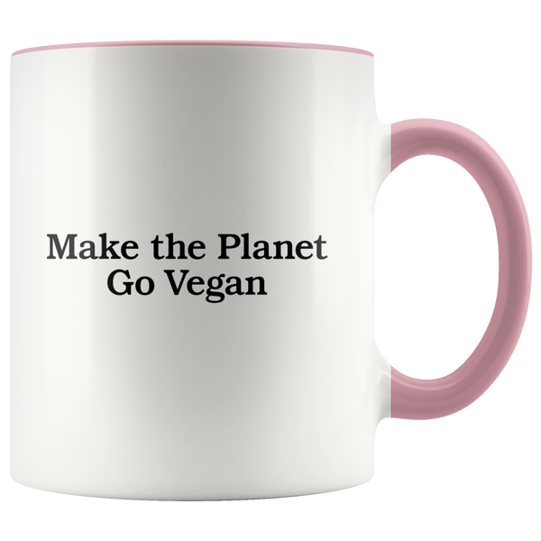 Make The Planet Go Vegan Mug - Go Vegan Revolution