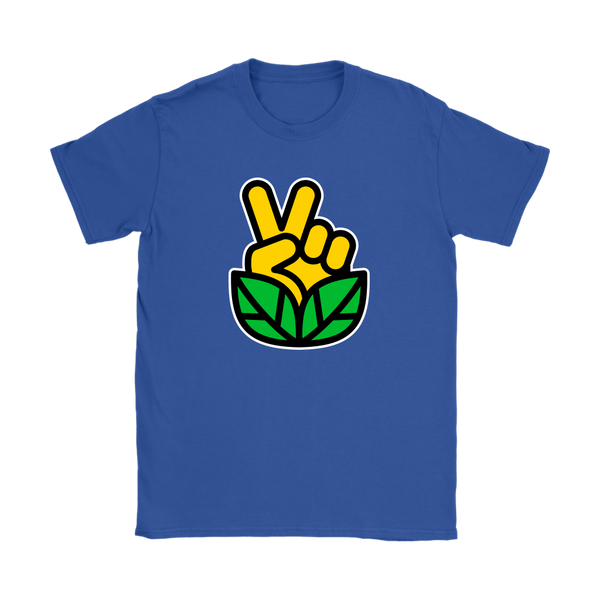 Go Vegan Revolution Yellow Logo Shirt (Womens) - Go Vegan Revolution