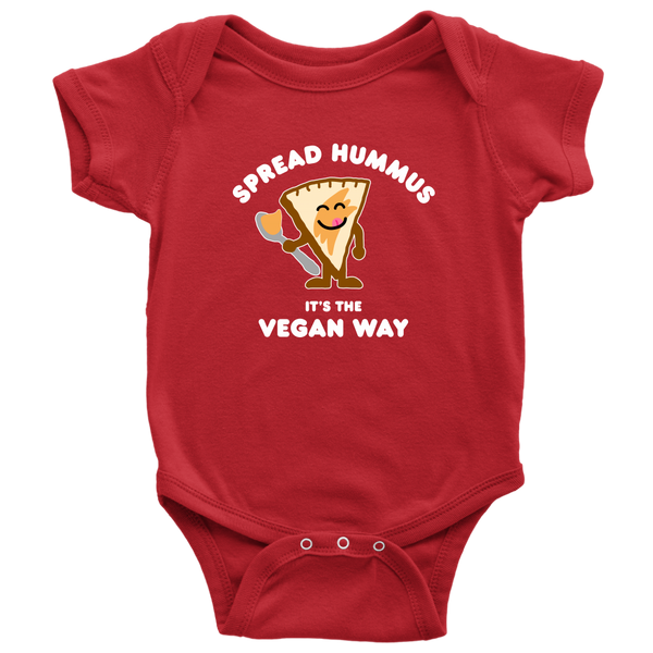 Spread Hummus It's The Vegan Way Onesie - Go Vegan Revolution