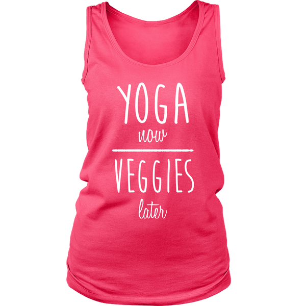 Yoga Now, Veggies Later Tank Top (Womens)
