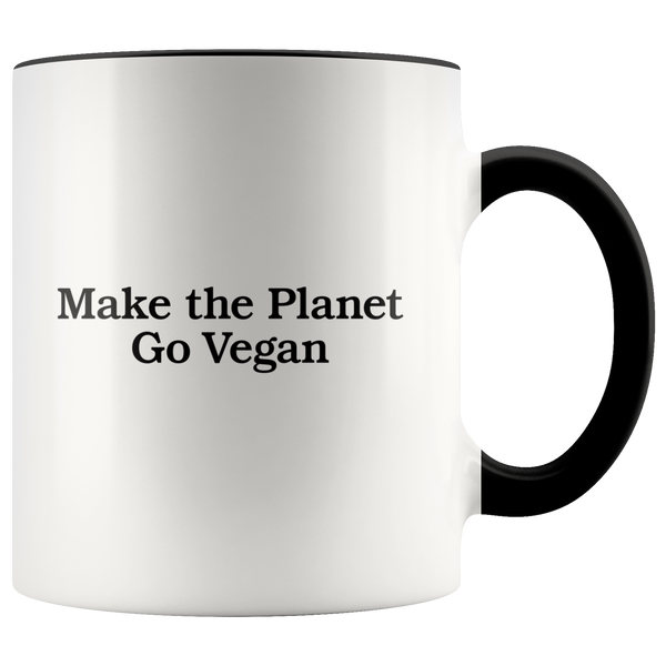 Make The Planet Go Vegan Mug - Go Vegan Revolution