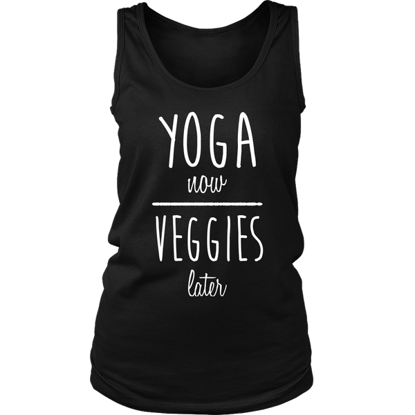 Yoga Now, Veggies Later Tank Top (Womens)