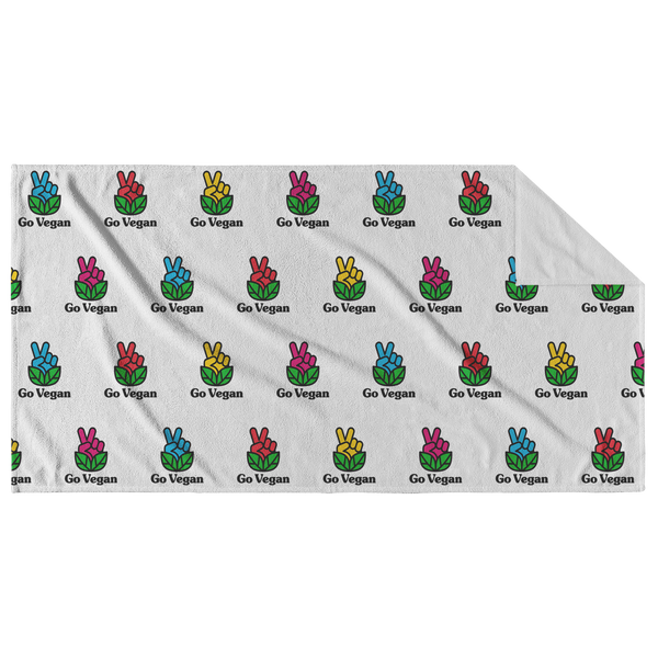 Go Vegan Revolution Beach Towel - Go Vegan Revolution