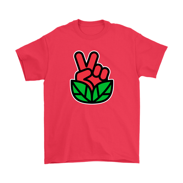 Go Vegan Revolution Red Logo Shirt (Mens) - Go Vegan Revolution