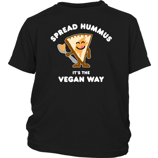 Spread Hummus It's The Vegan Way Shirt (Kids) - Go Vegan Revolution