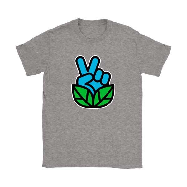 Go Vegan Revolution Blue Logo Shirt (Womens) - Go Vegan Revolution