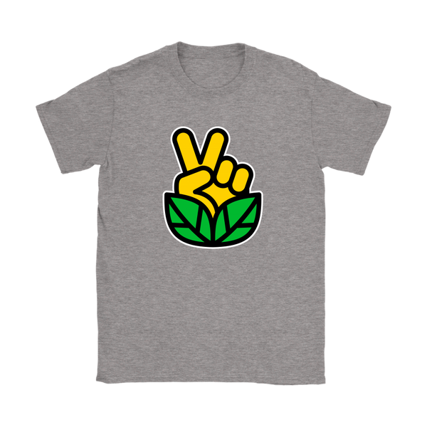 Go Vegan Revolution Yellow Logo Shirt (Womens) - Go Vegan Revolution