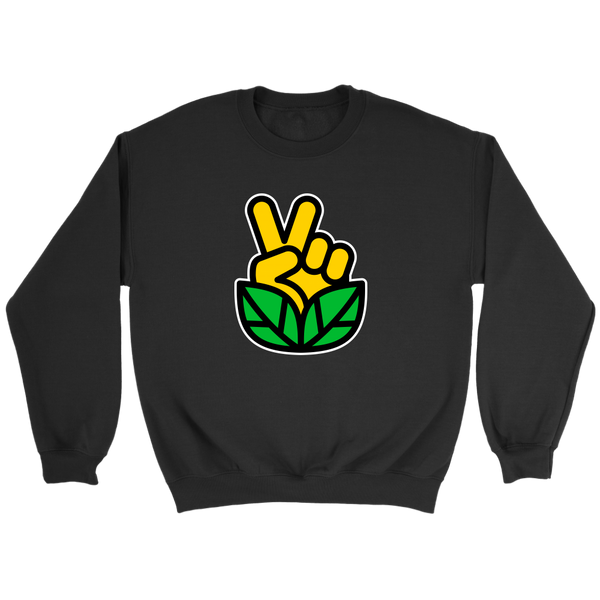 Go Vegan Revolution Yellow Logo Crewneck (Unisex) - Go Vegan Revolution