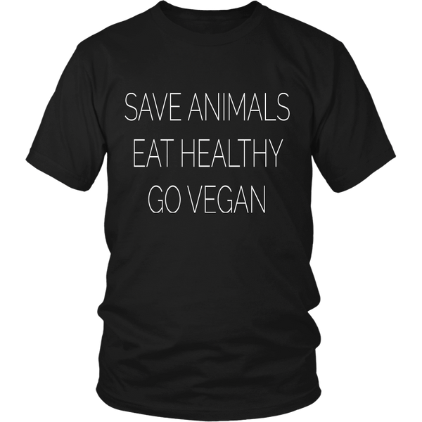 Save Animals, Eat Healthy Shirt (Womens and Unisex)