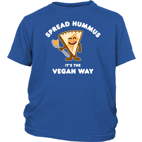 Spread Hummus It's The Vegan Way Shirt (Kids) - Go Vegan Revolution