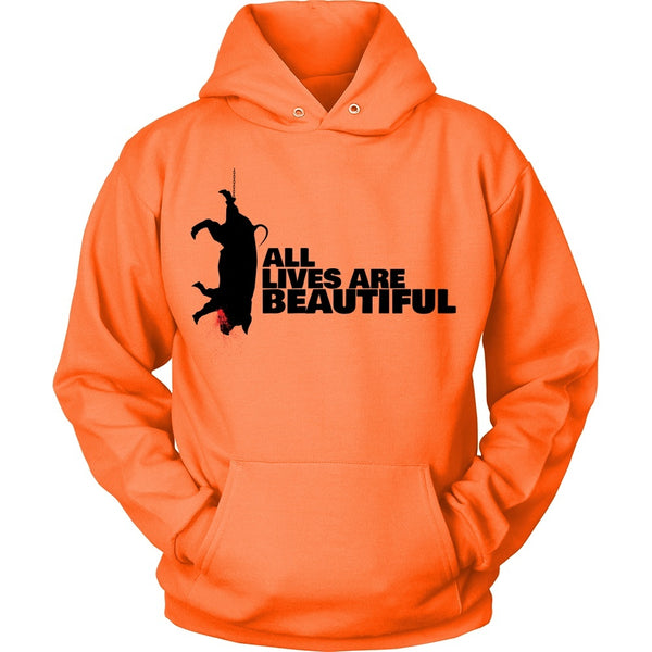 T-shirt - All Lives Are Beautiful - Hoodie (Black Print)