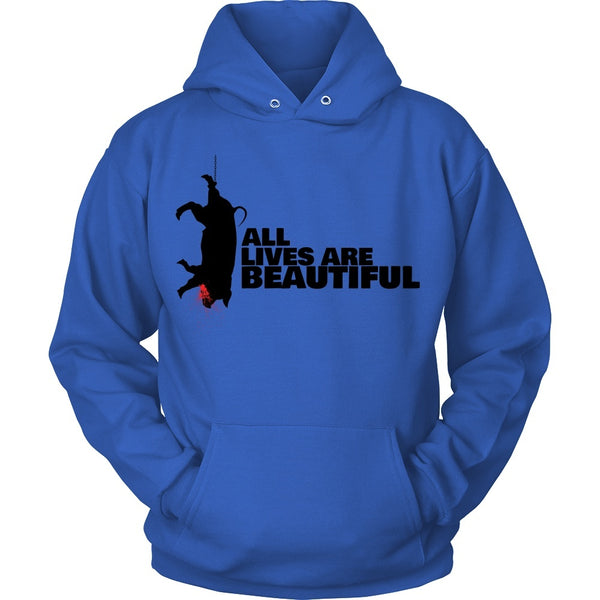 T-shirt - All Lives Are Beautiful - Hoodie (Black Print)