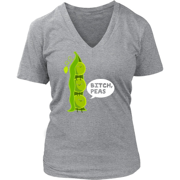 T-shirt - Bitch, Peas - V-Neck