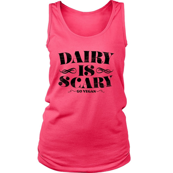 T-shirt - Dairy Is Scary - Tank (Black Print)