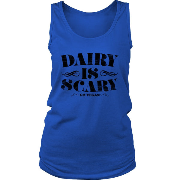 T-shirt - Dairy Is Scary - Tank (Black Print)