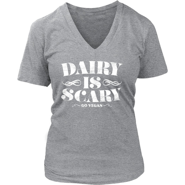 T-shirt - Dairy Is Scary - V-Neck