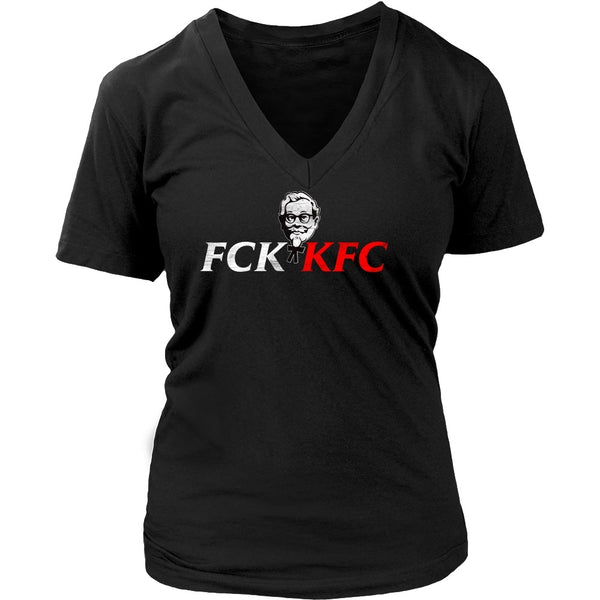 T-shirt - FCK KFC - V-Neck