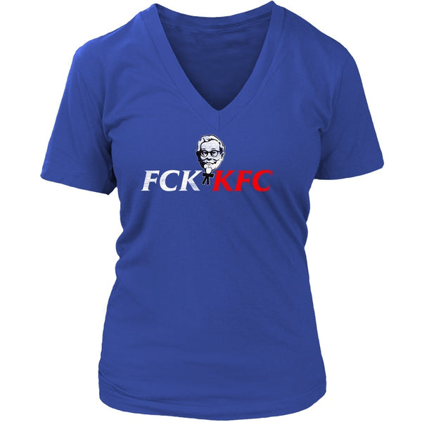 T-shirt - FCK KFC - V-Neck
