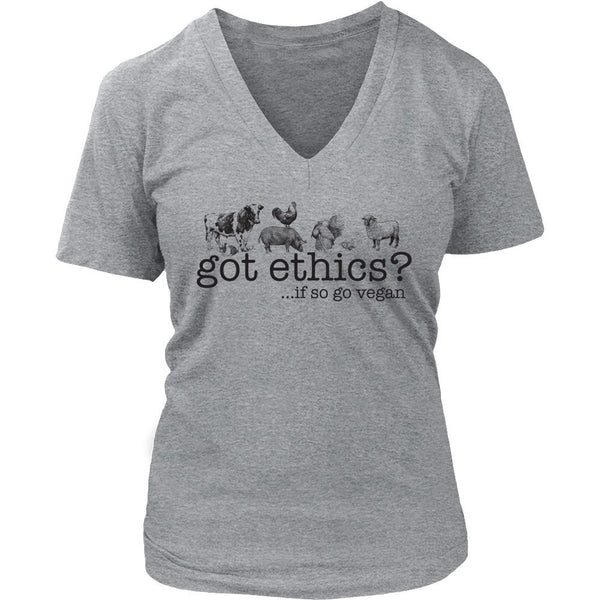 T-shirt - Got Ethics? - V-Neck Shirt