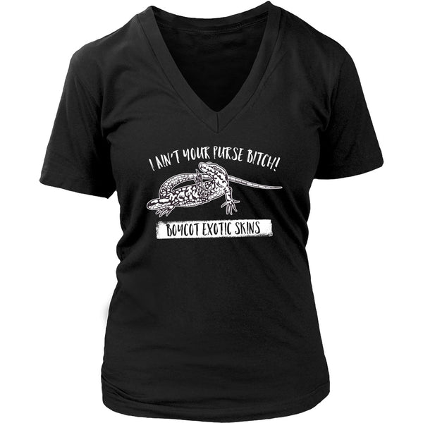 T-shirt - I Ain't Your Purse Bitch - V -Neck