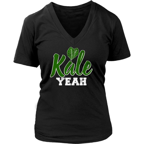 T-shirt - Kale Yeah - V-Neck