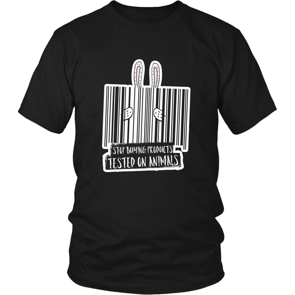 T-shirt - Stop Buying Products Tested On Animals - Shirt