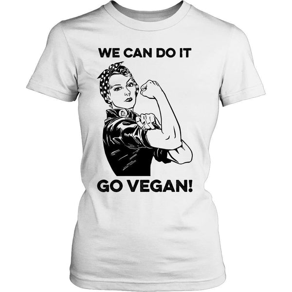 T-shirt - We Can Do It Go Vegan - Shirt