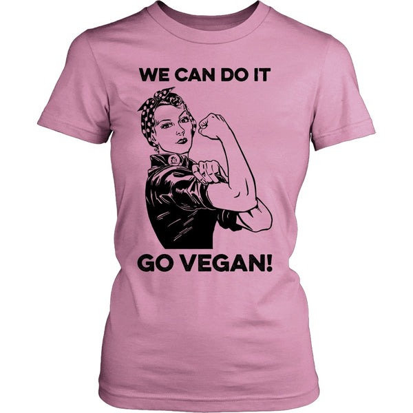 T-shirt - We Can Do It Go Vegan - Shirt