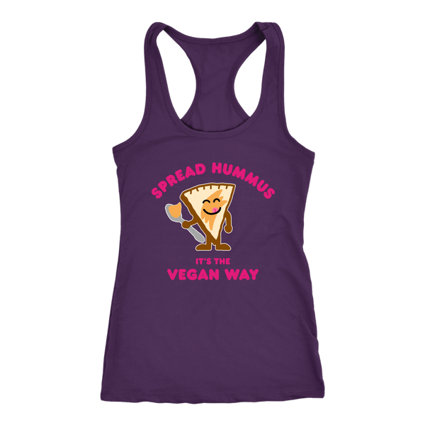 Spread Hummus It's The Vegan Way Tank Top (Womens)