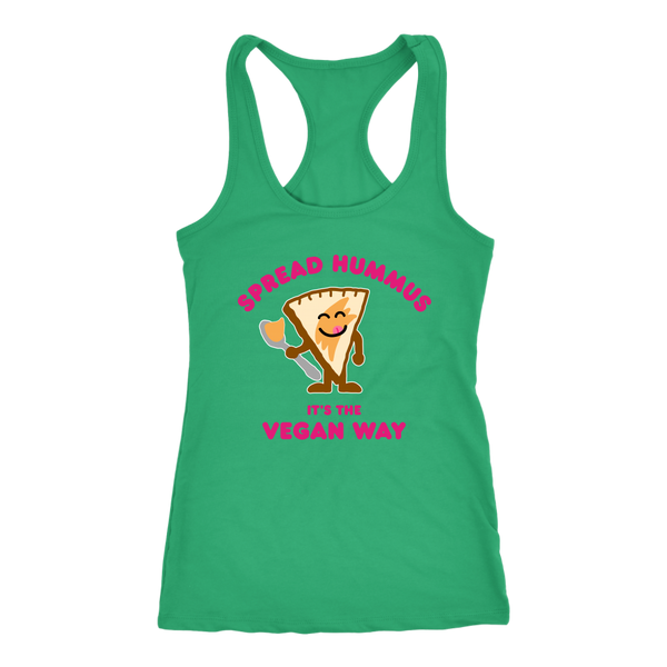 Spread Hummus It's The Vegan Way Tank Top (Womens)